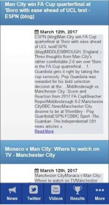 Man City News android App screenshot 0